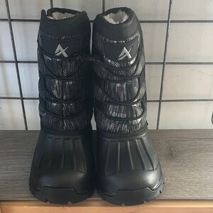 Kids Black Winter Boots